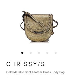 Jimmy Choo Chrissy/s metallic goat leather gold